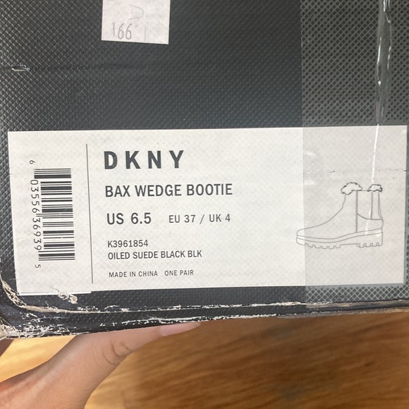 Black suede womens boots with wedge - Picture 9 of 10